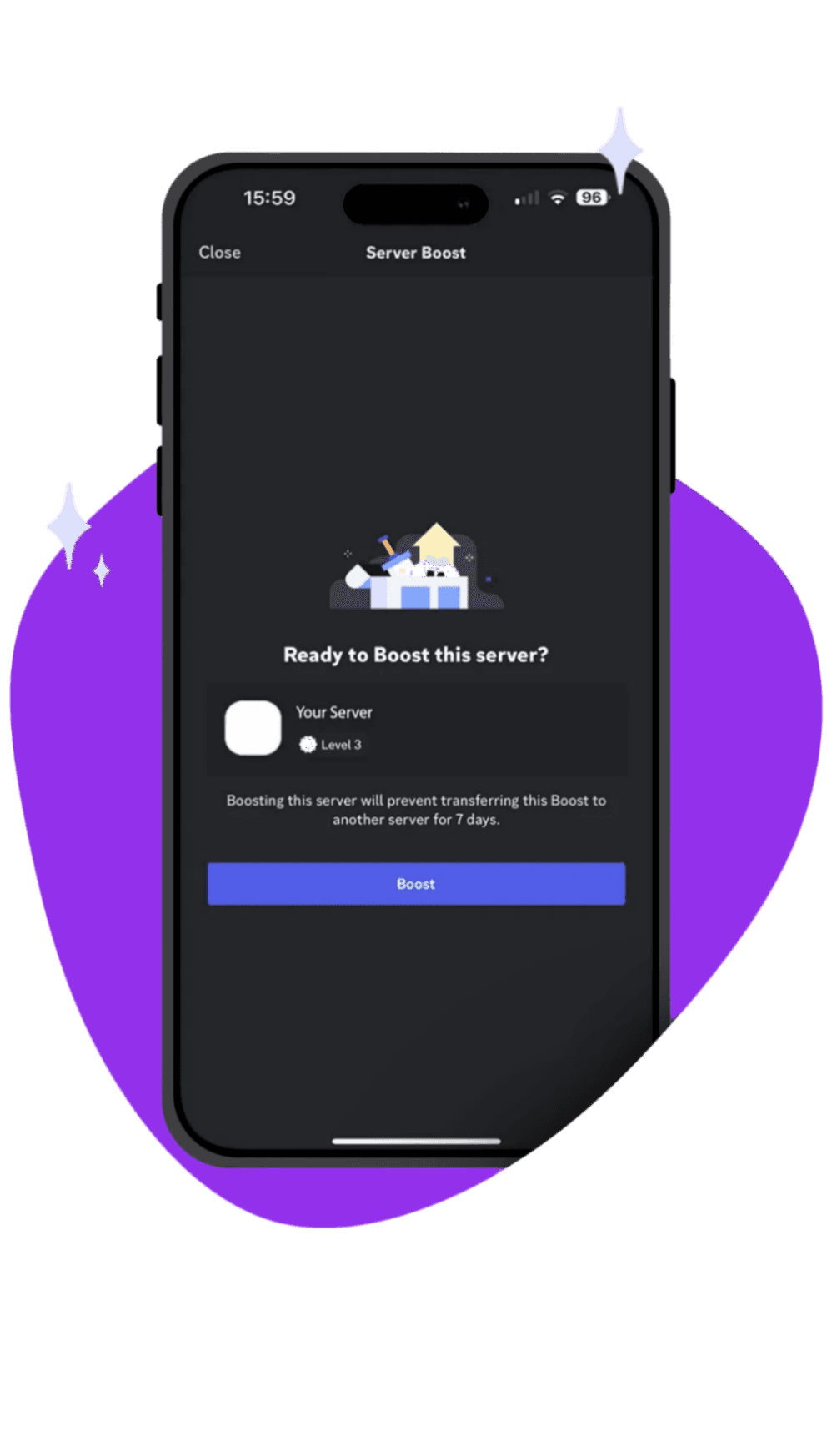 Discord mobile interface